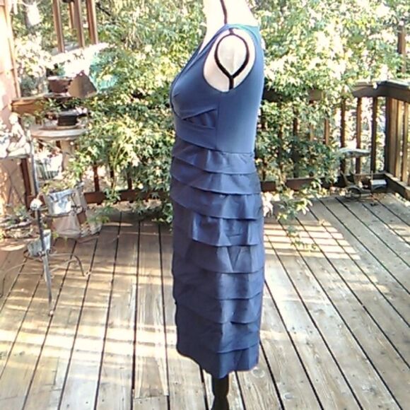 Adrianna Papell Layered Evening Dress - Picture 4 of 12